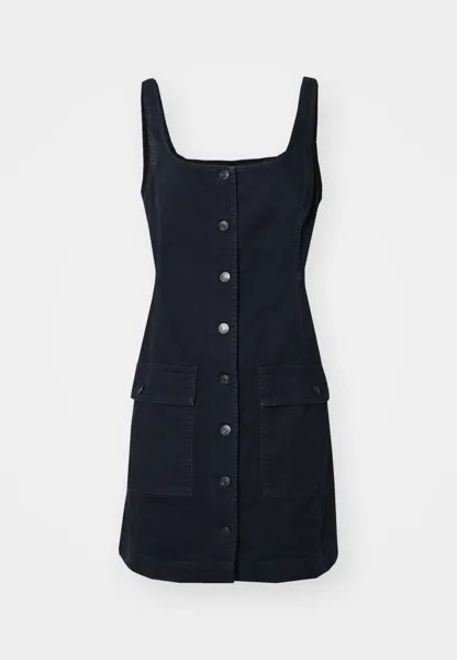 Платье из денима STATEMENT UTILITY MINI GAP, черный