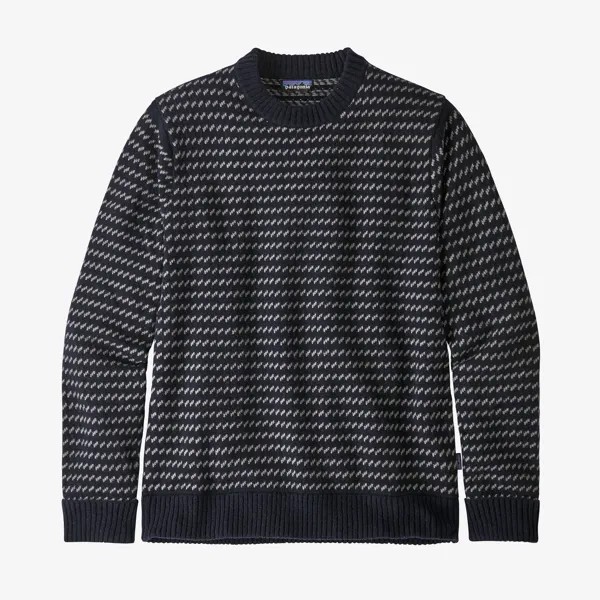 Мужской свитер из переработанной шерсти Patagonia, цвет Classic Navy