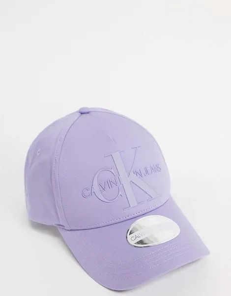 Сиреневая кепка с монограммой Calvin Klein Jeans-Фиолетовый цвет