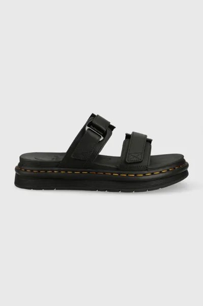 Кожаные шлепанцы Chilton Dr. Martens, черный