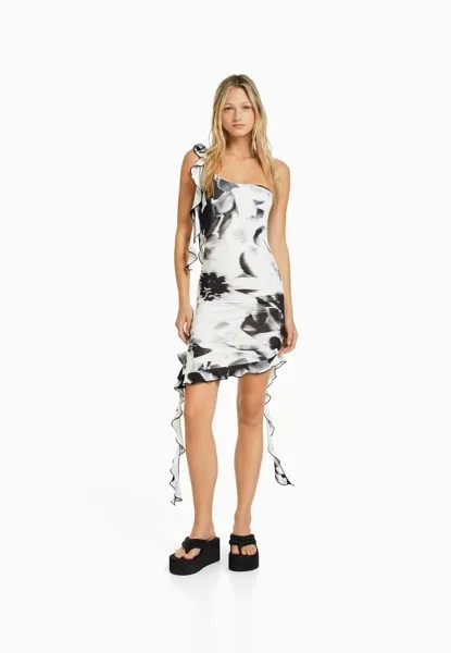 Вечернее платье Bershka, белый