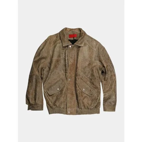 Бомбер Red September Leather, размер S, песочный
