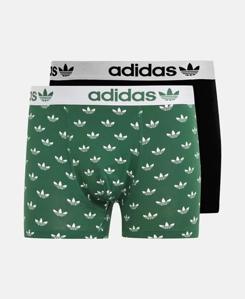 Шорты-боксеры, 2 шт. adidas Originals, темно-зеленый