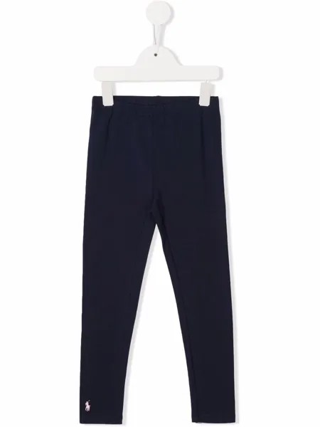 Ralph Lauren Kids легинсы с вышитым логотипом