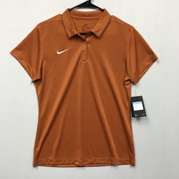 Женская футбольная рубашка среднего размера Nike Game Day Dri-Fit Polo, оранжевая #426-802