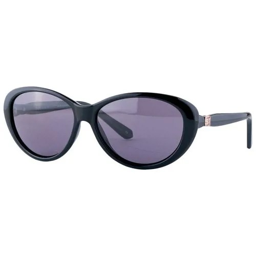 Солнцезащитные очки Ted Baker London, кошачий глаз, оправа: пластик, для женщин, черный