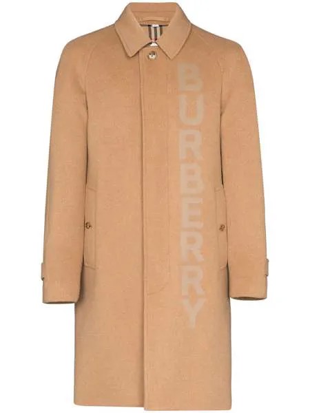 Burberry пальто Camden с логотипом