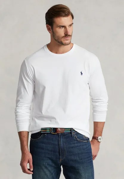 Футболка с длинным рукавом LONG SLEEVE Polo Ralph Lauren Big & Tall, белая
