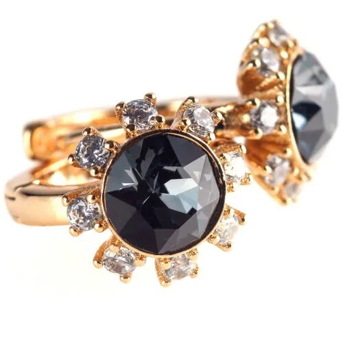 Серьги кольца Xuping бижутерия Advanced Crystal сережки для девочек бижутерия под золото