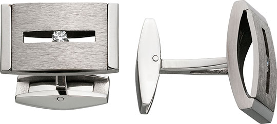 Запонки мужские Colibri LCL108900E серебристые
