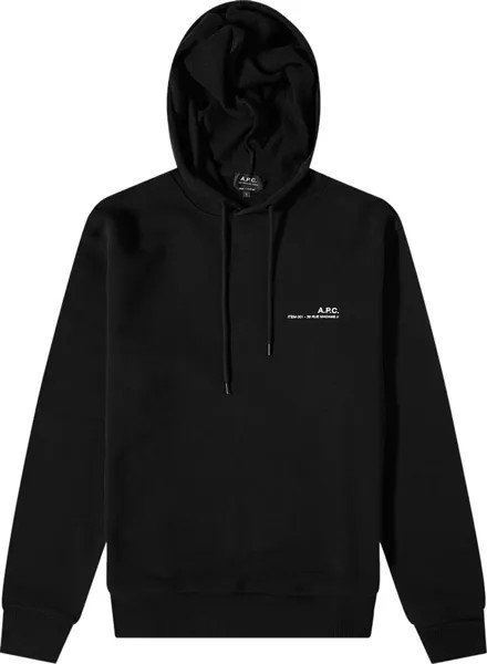 Худи A.P.C. Item Logo 'Black', черный