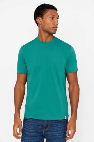 Базовая футболка с карманами Cortefiel, зеленый