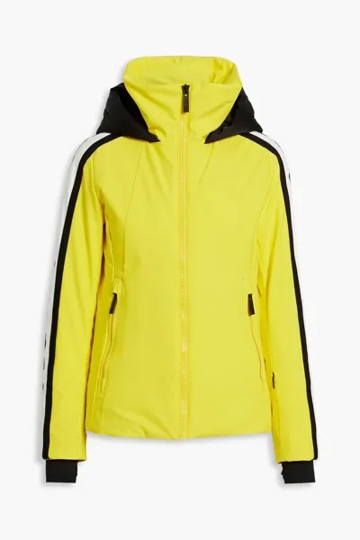 Утепленная лыжная куртка Sidonie в полоску с капюшоном Fusalp, желтый