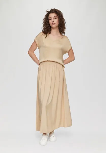 Базовая футболка V-NECK QS, бежевый