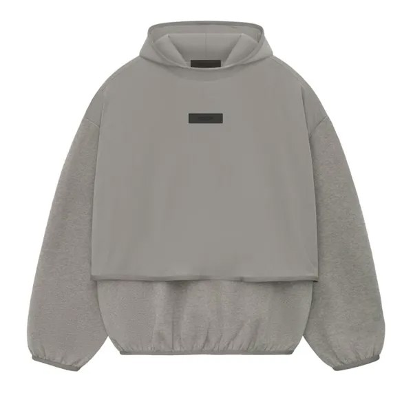 Толстовка Fear Of God Essentials Fear of God Essentials Nylon Fleece Hooded Sweatshirt, серый