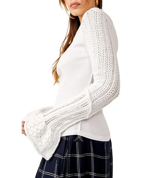 Топ Free People Cuffing Season Top, слоновая кость