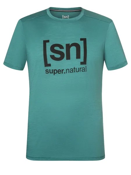 Рубашка super.natural Merino T Shirt, цвет petrol