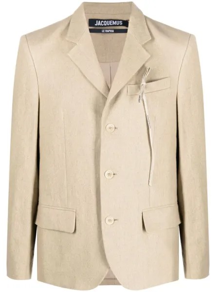 Jacquemus пиджак La Veste Feijoa, нейтральный цвет