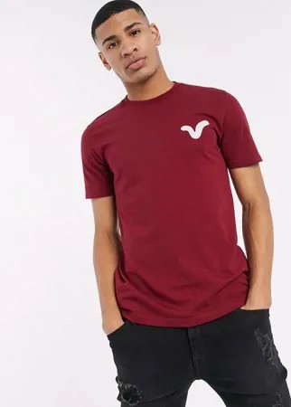 Бордовая футболка с логотипом Voi Jeans-Красный