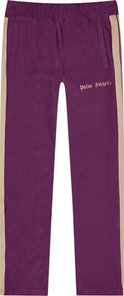 Брюки Palm Angels Cord Fleece Track Pant 'Purple', фиолетовый