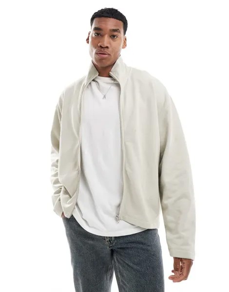 Объемная спортивная куртка из джерси свободного кроя ASOS DESIGN