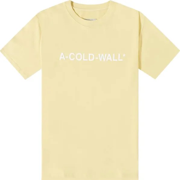 Футболка A-Cold-Wall* Essential Logo T-Shirt 'Flaxen Beige', загар