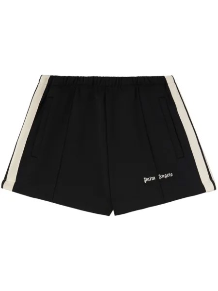 Palm Angels спортивные шорты с лампасами, черный