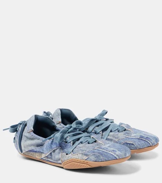 Джинсовые кеды Acne Studios, светло-синий