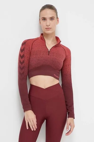 Треккинговый лонгслив Fade Hummel, красный