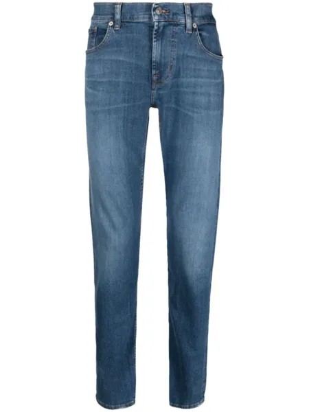 7 For All Mankind узкие джинсы, синий