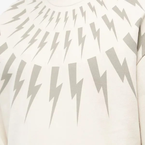 Neil Barrett Легкая толстовка Fair Isle Thunderbolt