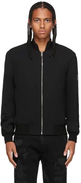 Черный бомбер с нашивками 4G Givenchy