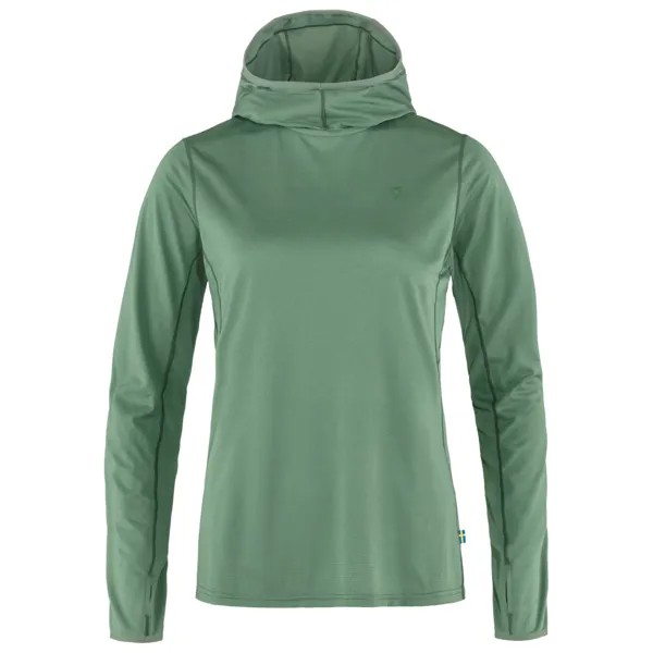 Функциональная рубашка Fjällräven Women's Abisko Sun Hoodie, цвет Patina Green