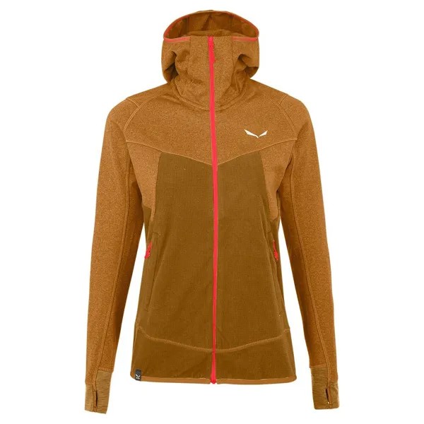 Худи Salewa Puez Hybrid Polarlite, коричневый