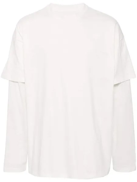 Jil Sander футболка с логотипом, белый