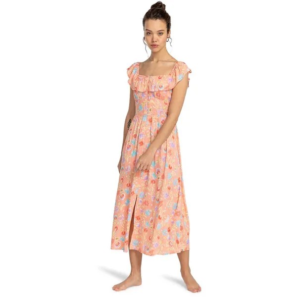 Платье Billabong Hippie Love Sleveless Long, оранжевый