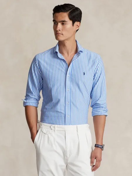 Рубашка из джерси в полоску поло Ralph Lauren, харбор-айленд синий/белый