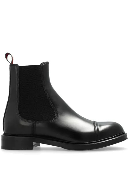 Кожаные сапоги Гуччи Gucci, черный