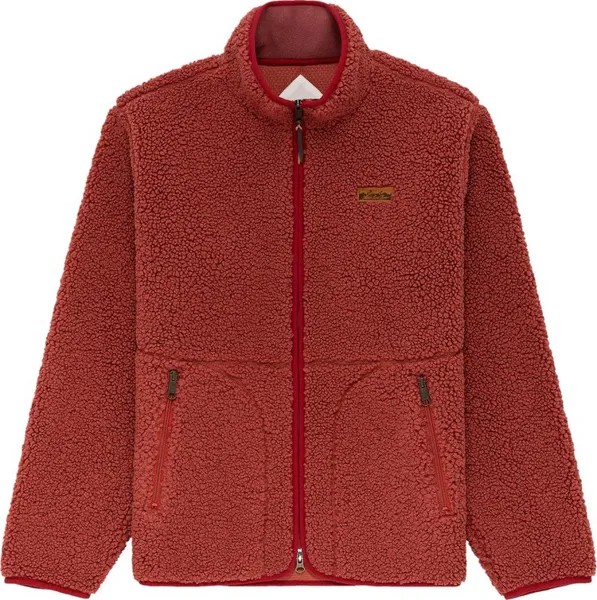 Куртка Aimé Leon Dore Full-Zip Deep Pile Fleece Jacket Marsala, красный
