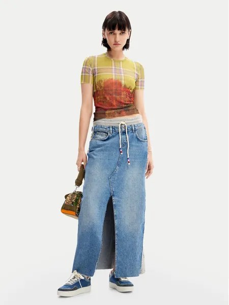 Футболка узкого кроя Desigual, мультиколор