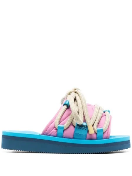 Suicoke слиперы из коллаборации с Kidsuper, розовый