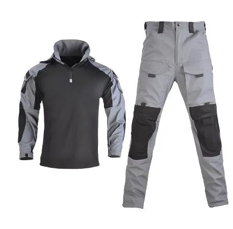 Мужская камуфляжная армейская форма с 13 карманами, рубашка + брюки с подушечками