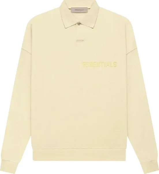 Лонгслив Fear of God Essentials Long-Sleeve Polo 'Canary', кремовый