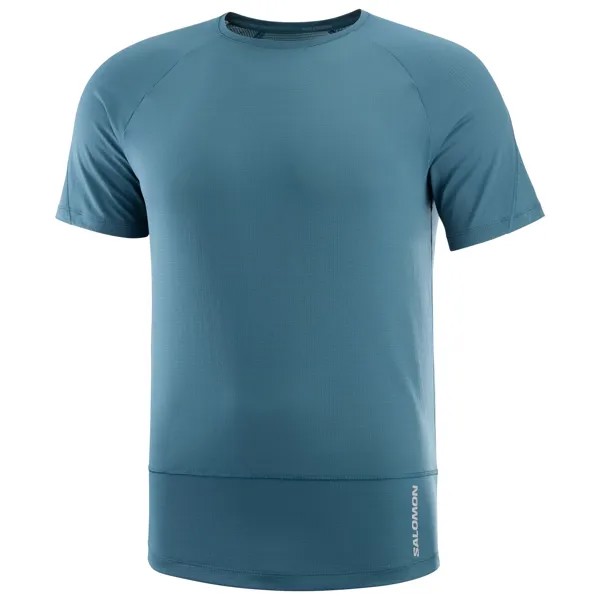 Беговая рубашка Salomon Cross Run S/S Tee, цвет Deep Dive