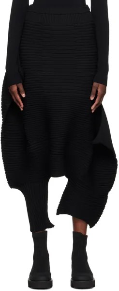 Черные прямые брюки для отдыха ISSEY MIYAKE