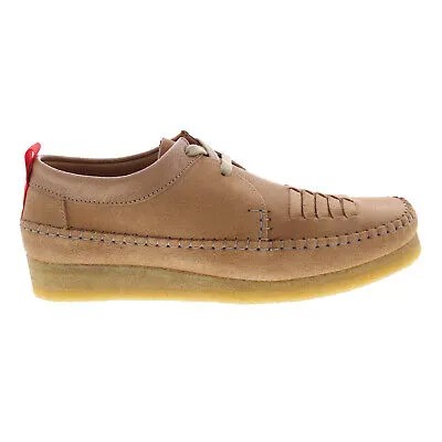 Clarks Weaver Weft 26165827 Мужские коричневые оксфорды и туфли на шнуровке повседневная обувь