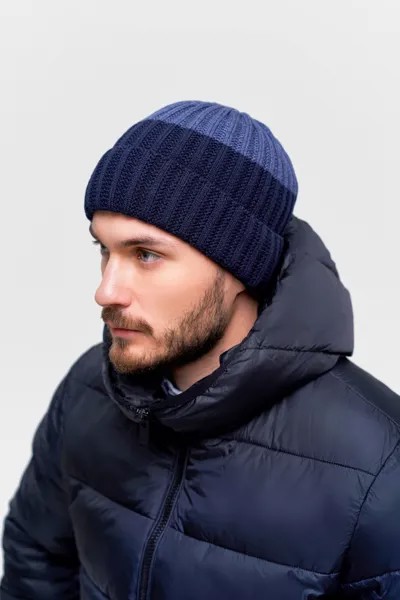 Шапка бини мужская Baon B840576 deep navy, р.58