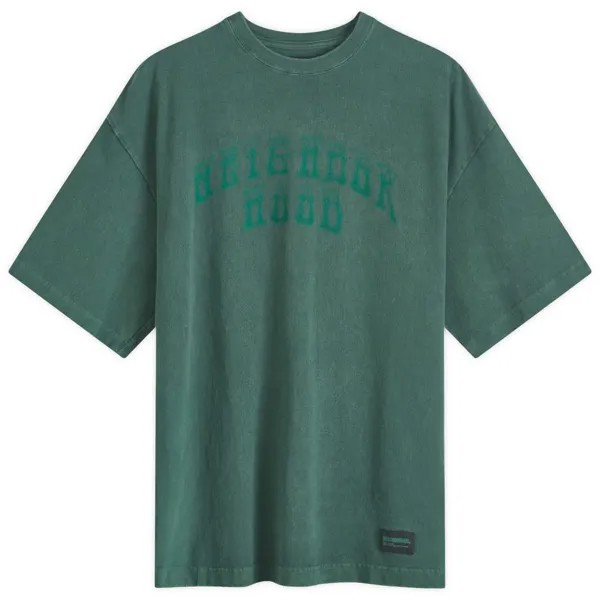 Футболка Neighborhood Pigment Dyed Crew Neck T-Shirt, зеленый
