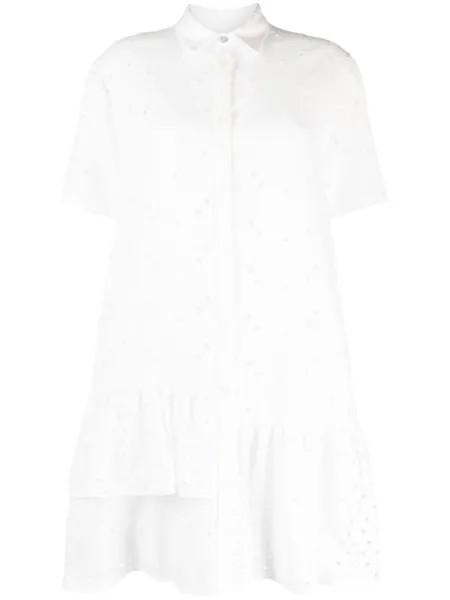 Платье-рубашка с вышивкой PS Paul Smith, белый
