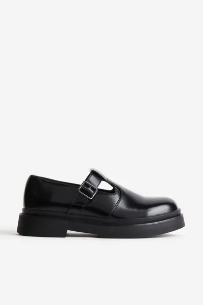 Туфли с пряжкой H&M, черный